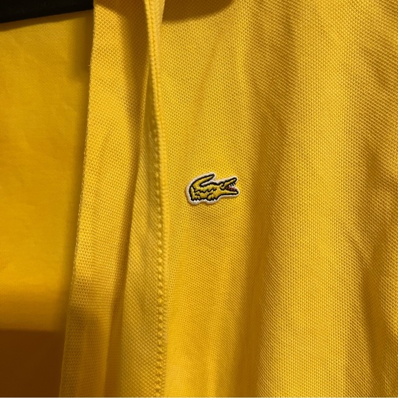 Yellow Lacoste Wrap Top - Picture 2 of 4